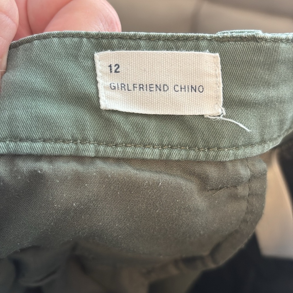 GAP - Size 12 Olive Green “Girlfriend Chino” pants - Picture 6 of 6